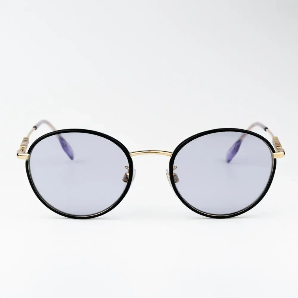 SALE! NEW Burberry BE3148D 10171A Black Lillac Oval Unisex Sunglasses BE 3148D